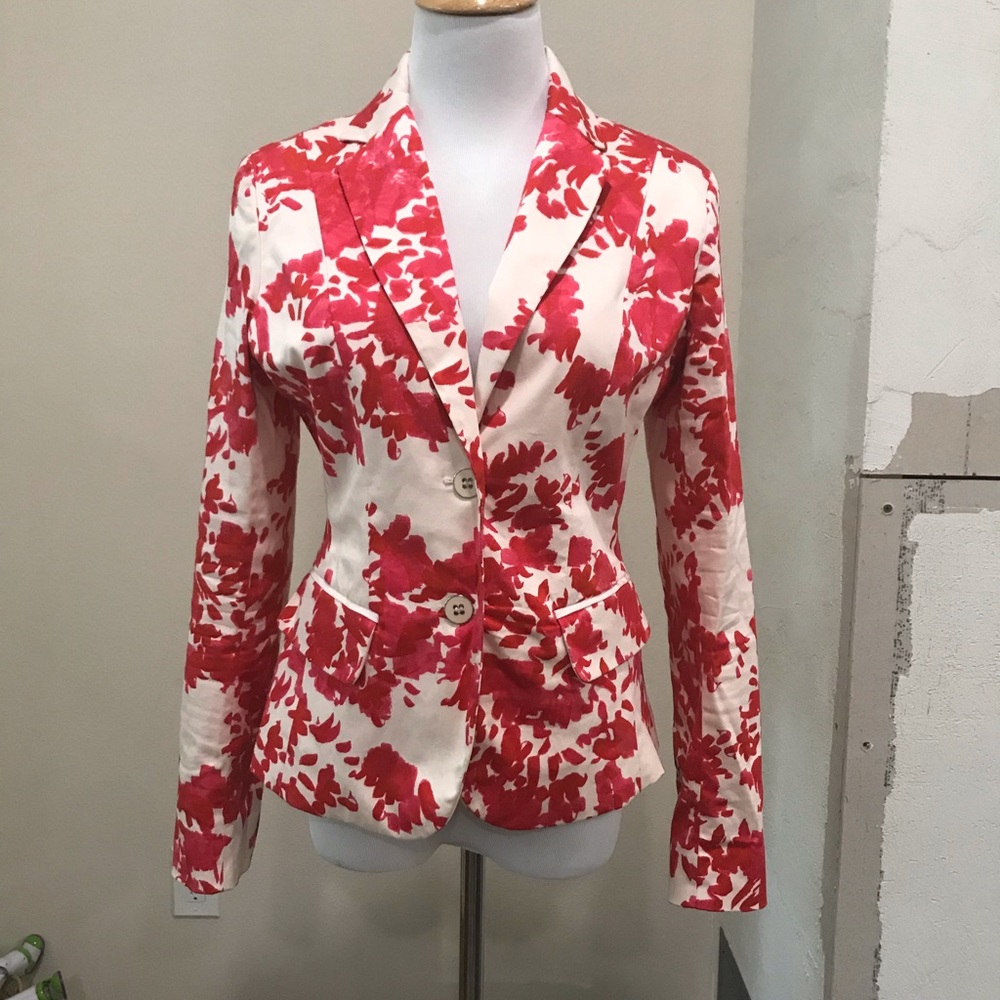 7th Ave Floral blazer size 4